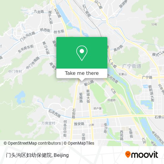 门头沟区妇幼保健院 map