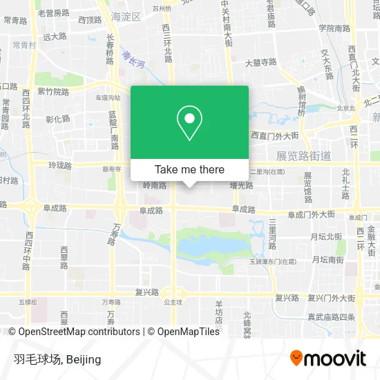 羽毛球场 map