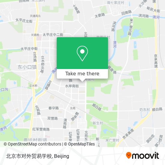 北京市对外贸易学校 map