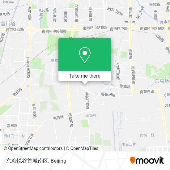 京粮悦谷首城南区 map