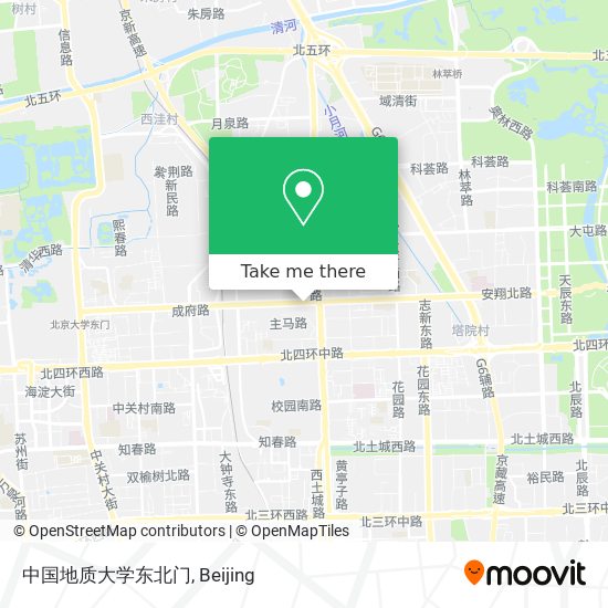 中国地质大学东北门 map