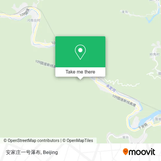 安家庄一号瀑布 map