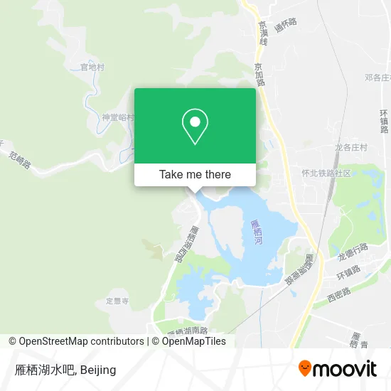 雁栖湖水吧 map