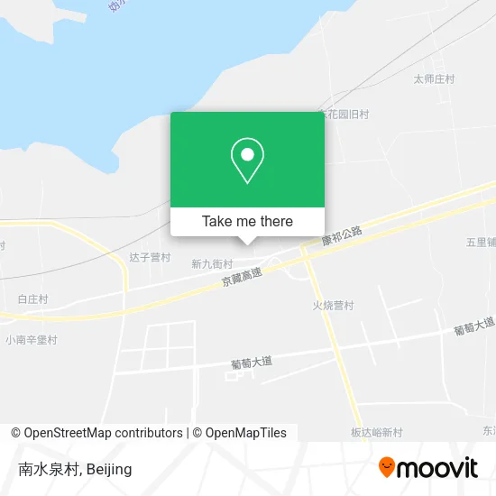 南水泉村 map