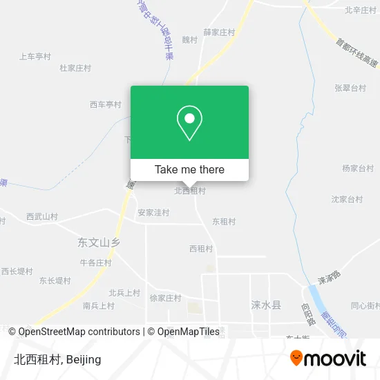 北西租村 map