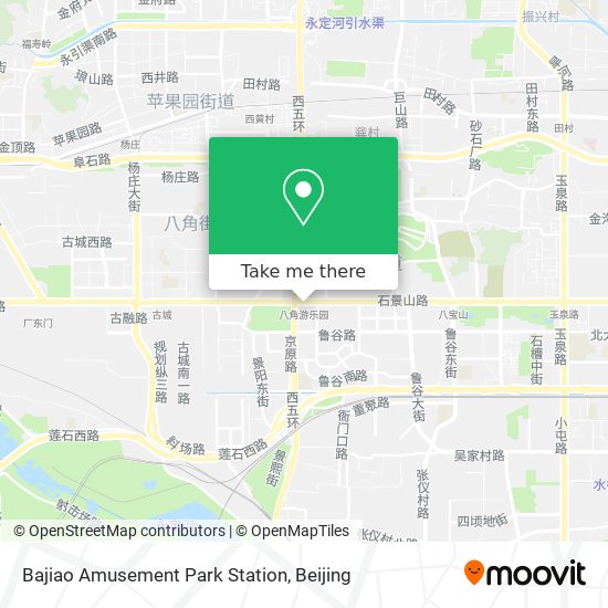 Bajiao Amusement Park Station map
