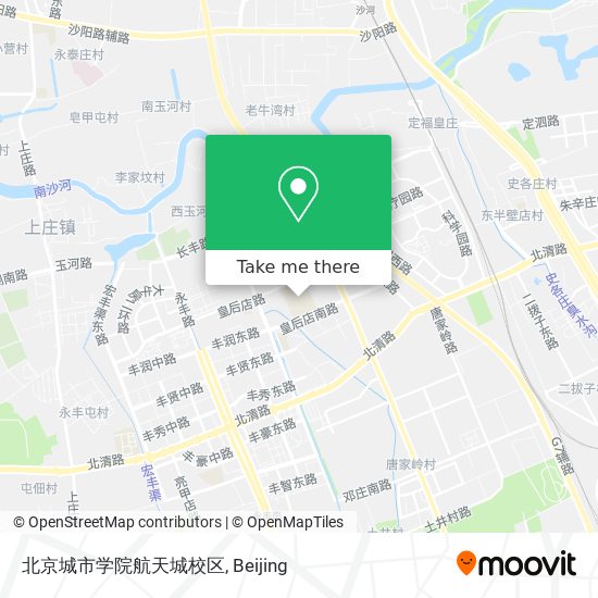 北京城市学院航天城校区 map