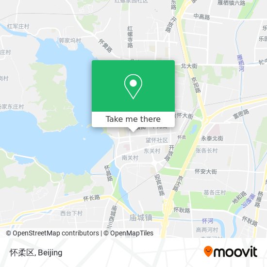 怀柔区 map