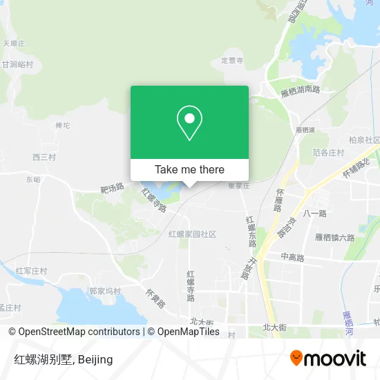 红螺湖别墅 map