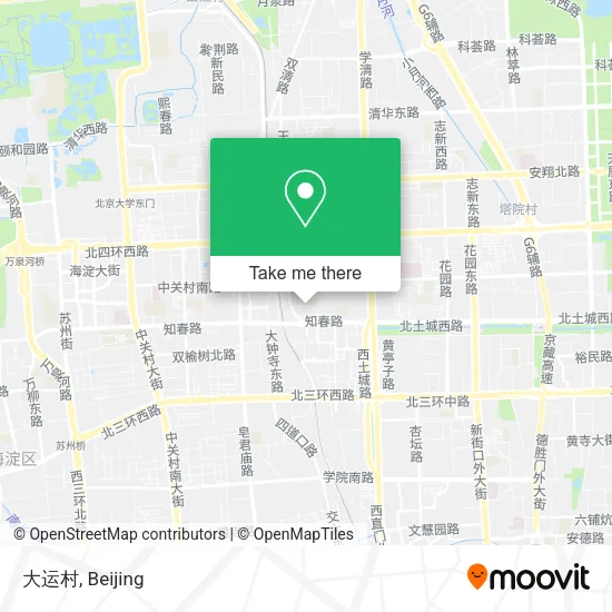 大运村 map