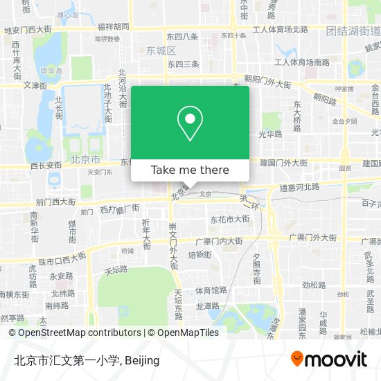 北京市汇文第一小学 map
