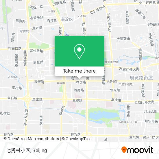 七贤村小区 map