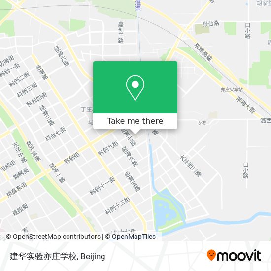 建华实验亦庄学校 map