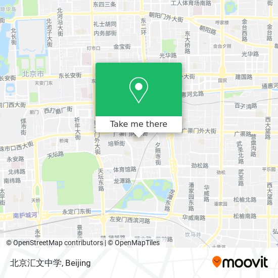 北京汇文中学 map