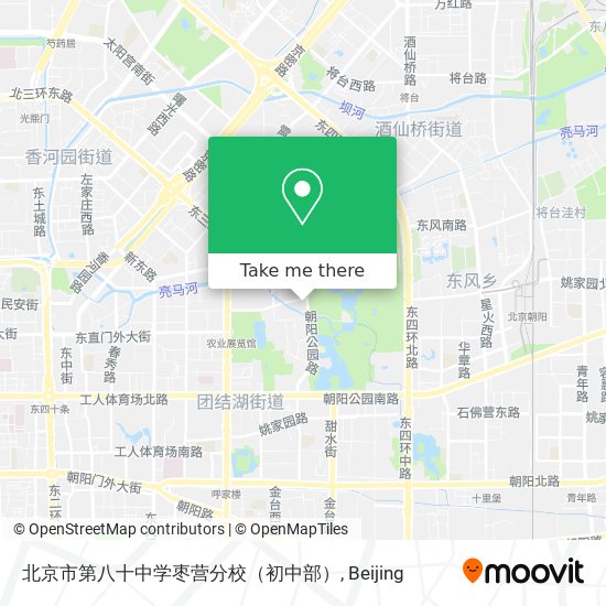 北京市第八十中学枣营分校（初中部） map