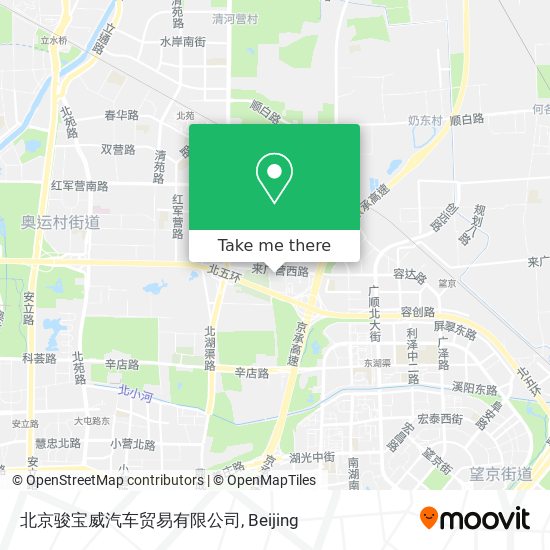 北京骏宝威汽车贸易有限公司 map