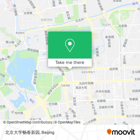 北京大学畅春新园 map