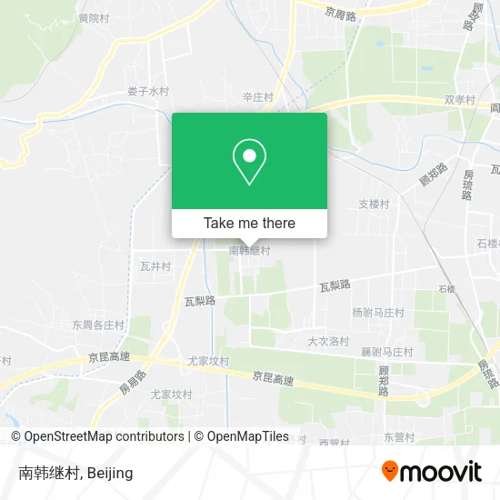 南韩继村 map