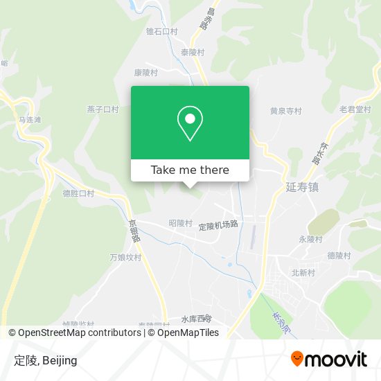 定陵 map