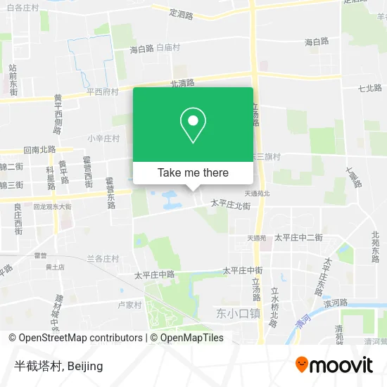 半截塔村 map