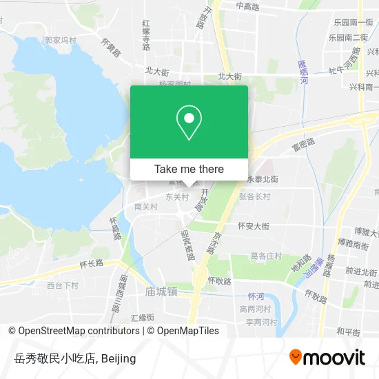 岳秀敬民小吃店 map