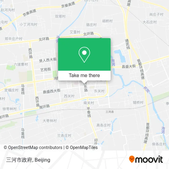 三河市政府 map
