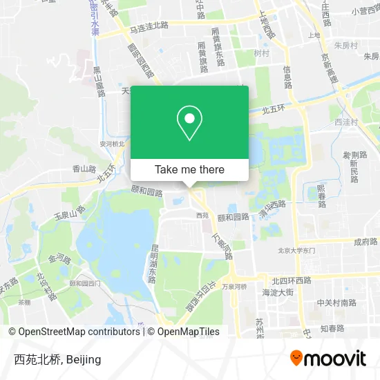 西苑北桥 map