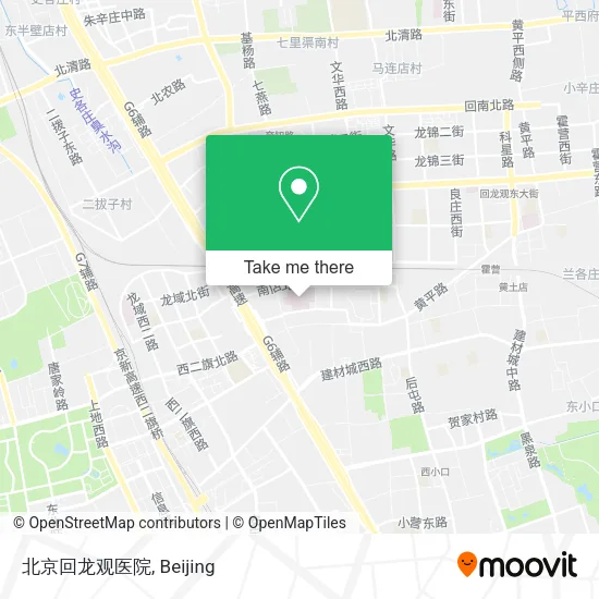 北京回龙观医院 map