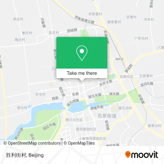 胜利街村 map