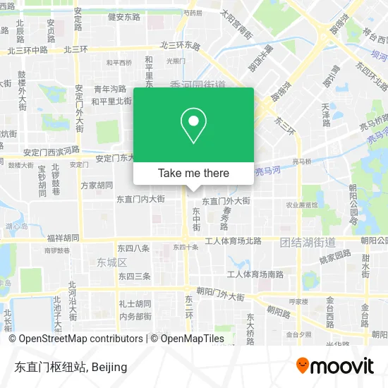 东直门枢纽站 map