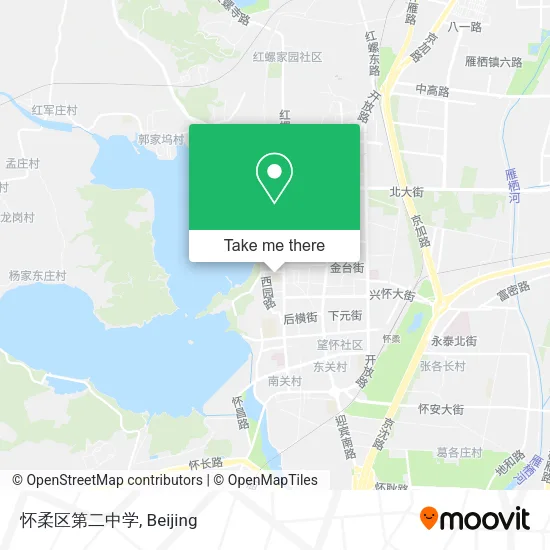 怀柔区第二中学 map