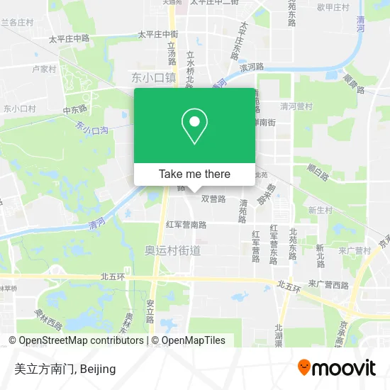 美立方南门 map