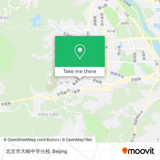 北京市大峪中学分校 map