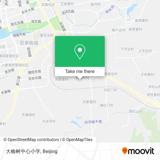 大榆树中心小学 map