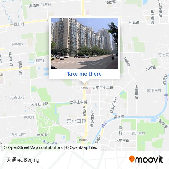 天通苑 map