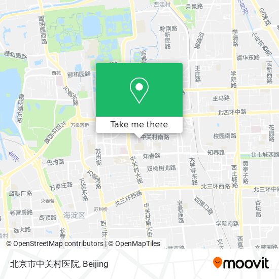 北京市中关村医院 map