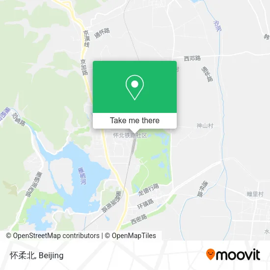 怀柔北 map