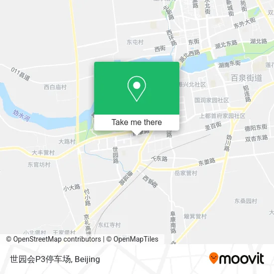 世园会P3停车场 map