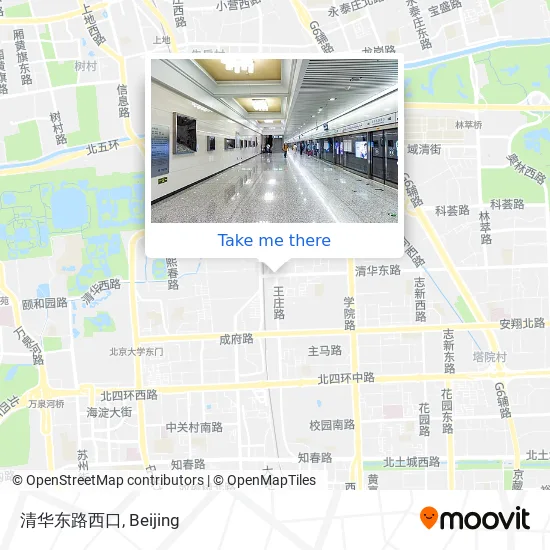 清华东路西口 map