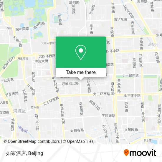 如家酒店 map