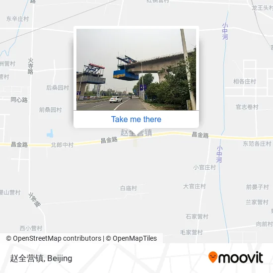 赵全营镇 map