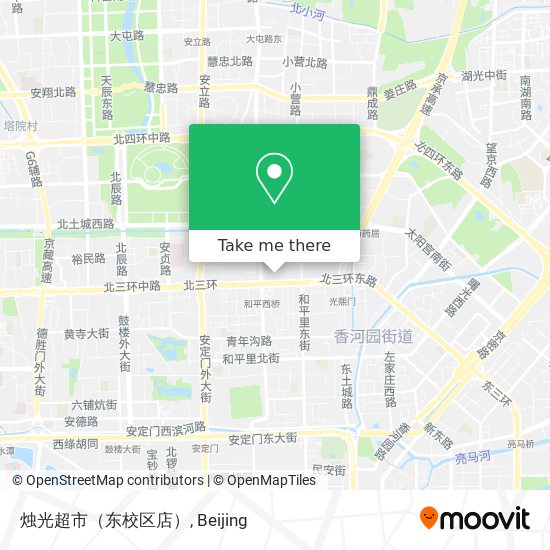 烛光超市（东校区店） map