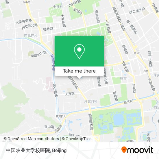 中国农业大学校医院 map