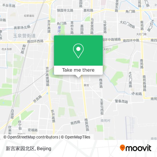 新宫家园北区 map