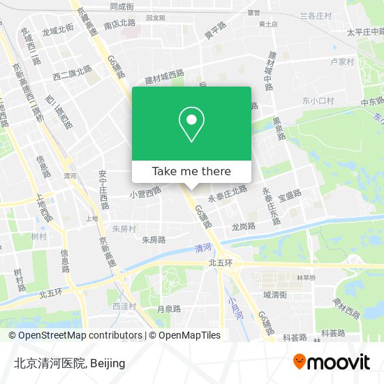 北京清河医院 map
