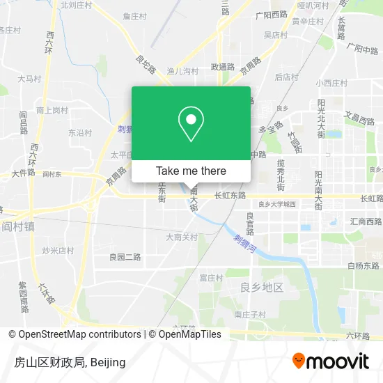 房山区财政局 map