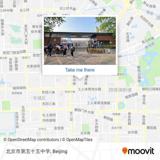北京市第五十五中学 map