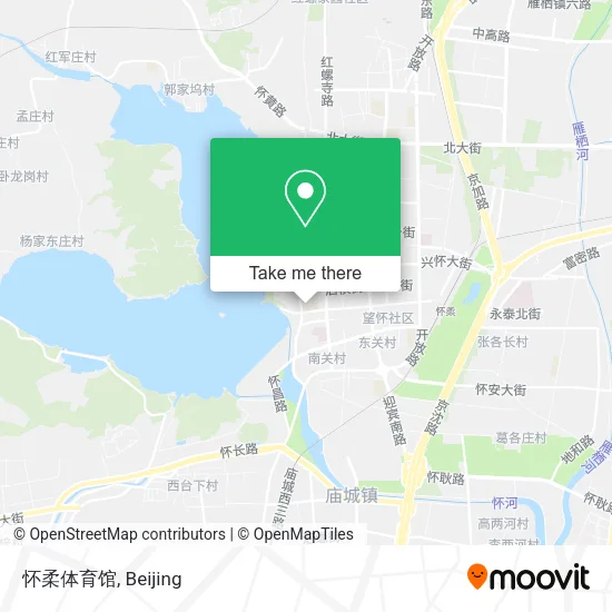 怀柔体育馆 map