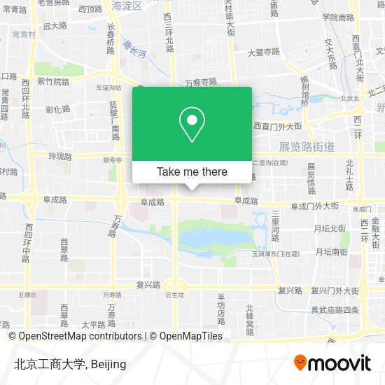 北京工商大学 map