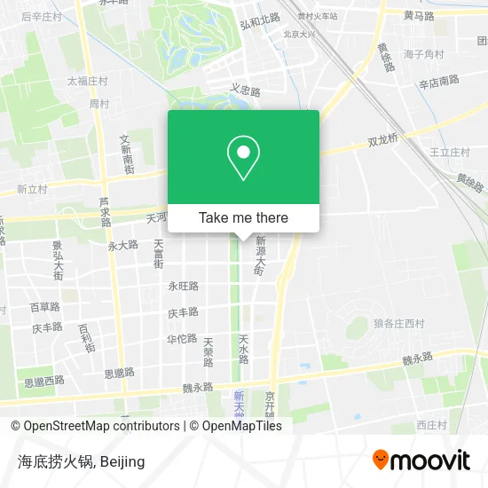 海底捞火锅 map